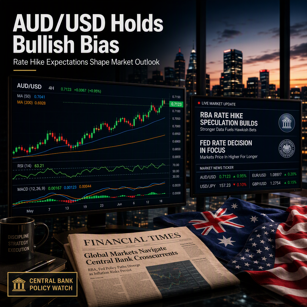 AUD/USD Holds Upside Bias Amid Mixed Momentum and Rate Hike Expectations