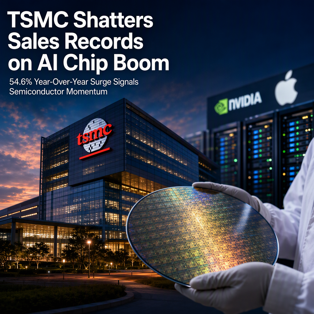 TSMC Reports Record September Sales with 54.6% Year-Over-Year Surge Amid AI Chip Demand