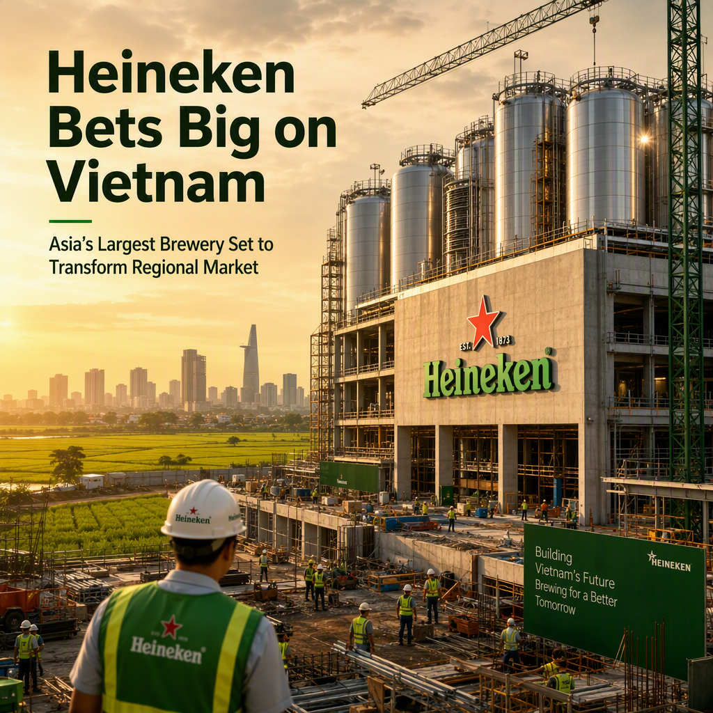 Heineken Announces Major Vietnam Brewery Expansion as Part of Asia-Pacific Growth Strategy