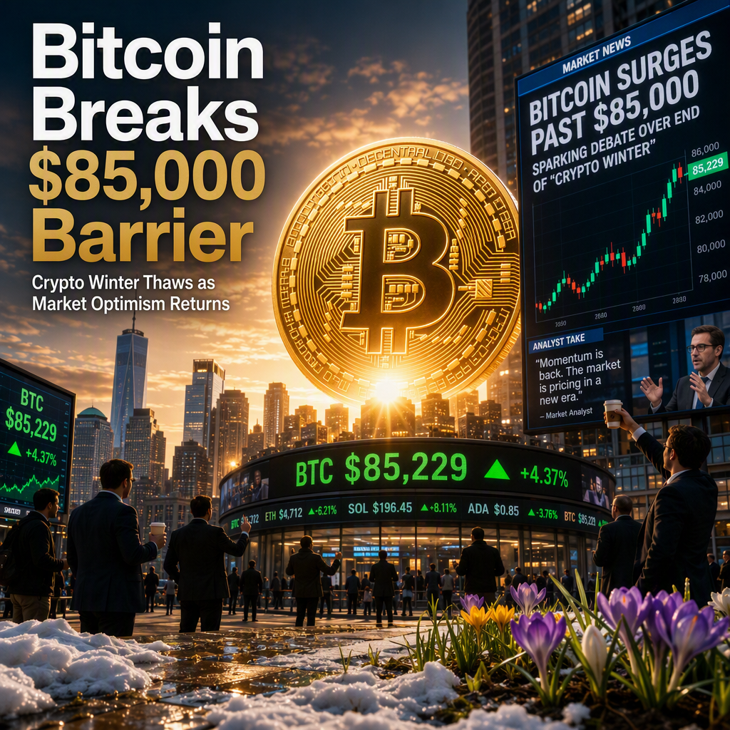 Bitcoin Surges Past $85,000, Sparking Debate Over End of 'Crypto Winter'