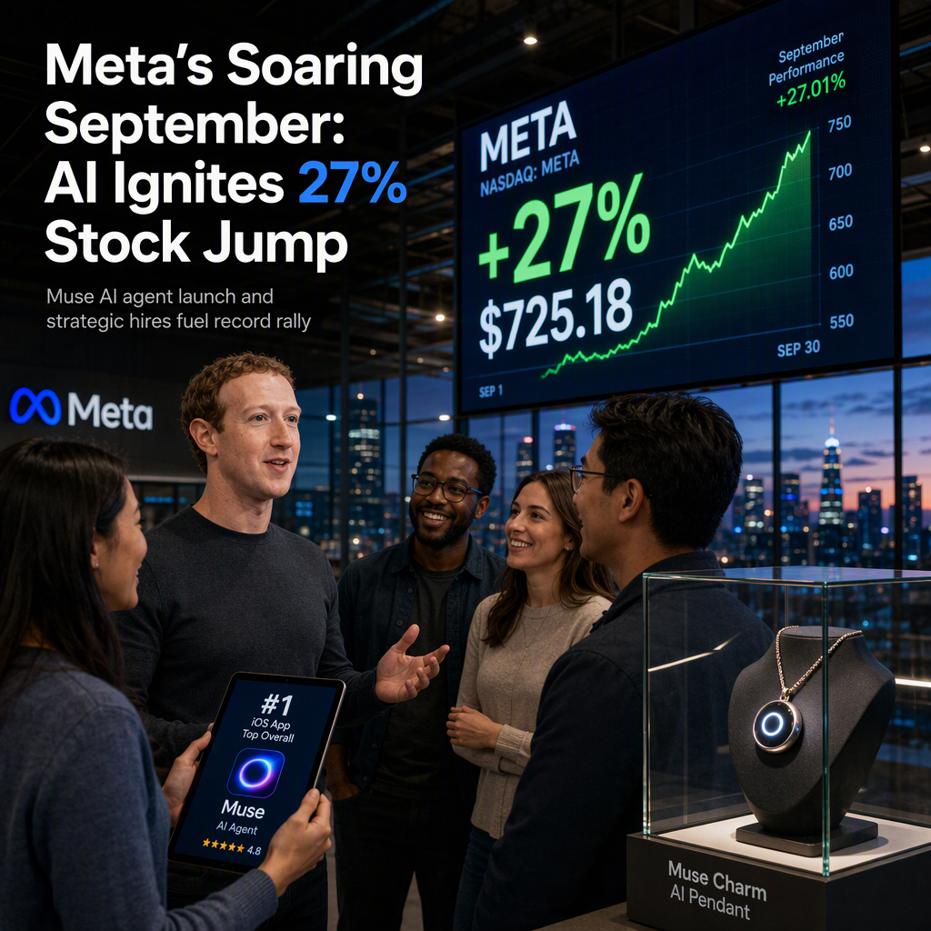Meta Stock Surges 27% in September on AI Agent Success and Strategic Hires