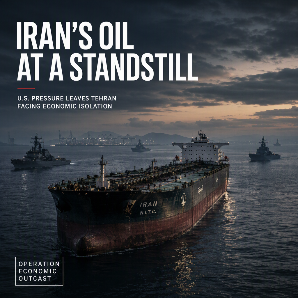 Iran Faces Economic Isolation as Oil Shipments to China Near Completion Amid U.S. Pressure