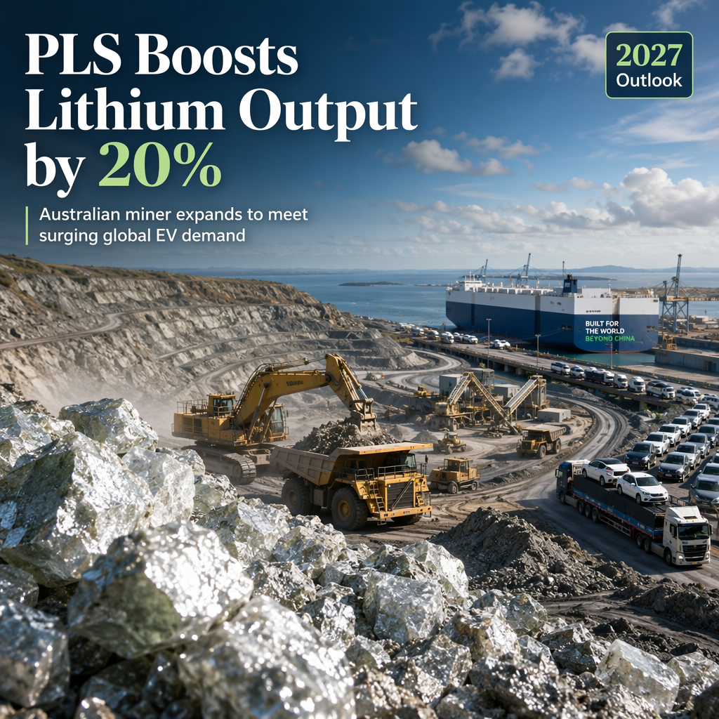 PLS Targets 20% Lithium Output Increase Amid Rising Global EV Demand