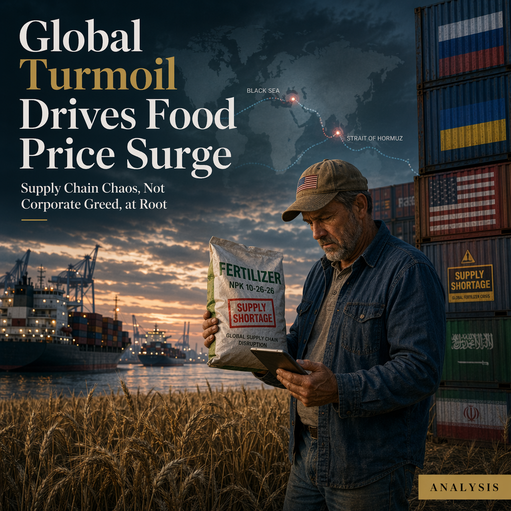 Global Supply Chain Disruptions and Geopolitical Tensions Drive U.S. Food Price Surge