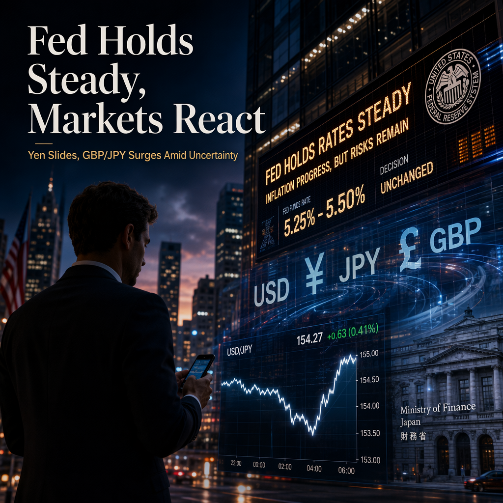 Federal Reserve Holds Rates Steady, Yen and GBP/JPY React Amid Market Uncertainty