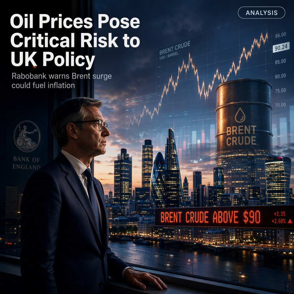 Rabobank Flags Oil Prices as Critical Risk for UK Inflation and Monetary Policy
