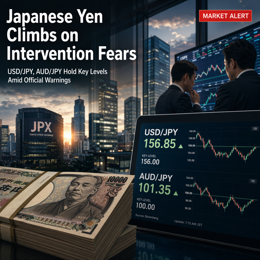 Japanese Yen Strengthens Amid Intervention Fears as USD/JPY and AUD/JPY Hold Key Levels
