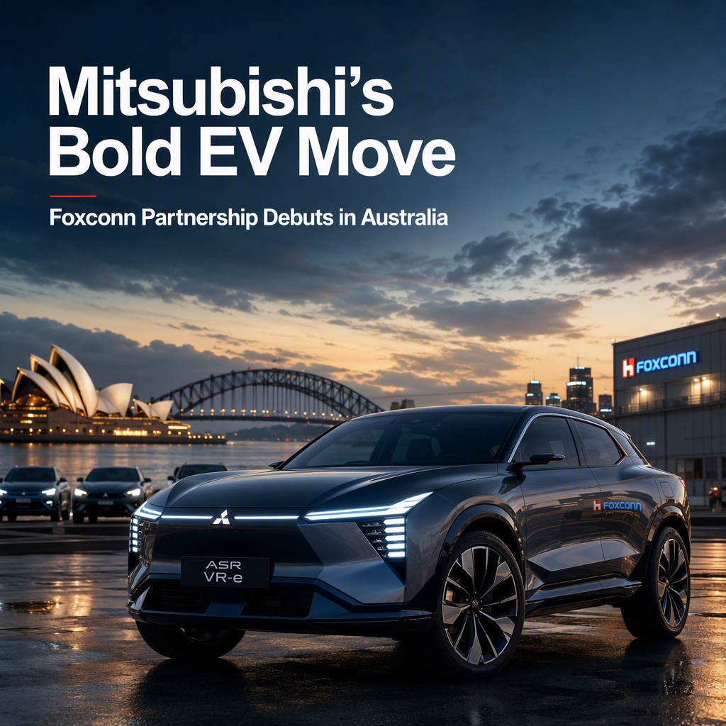 Mitsubishi Motors to Launch Foxconn-Built EV in Australia and New Zealand Amid Rising Competition