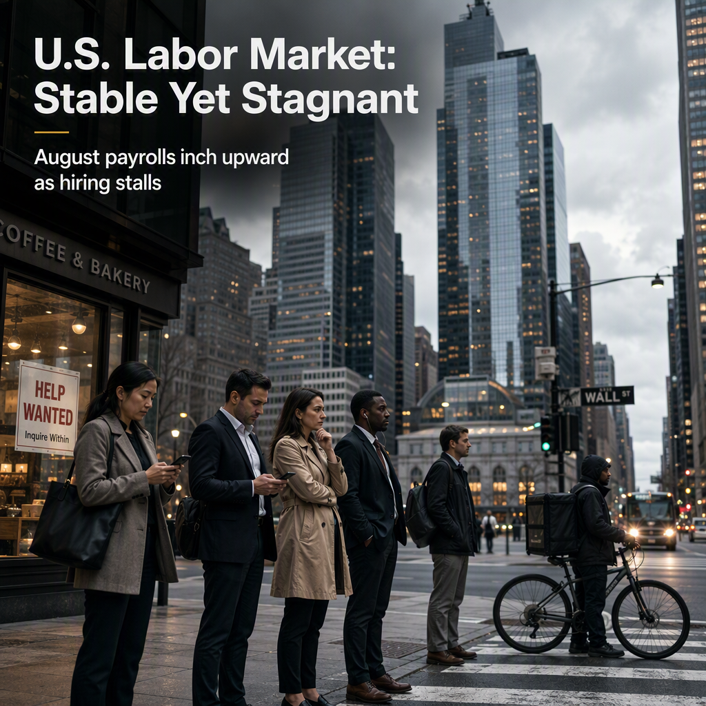 U.S. Labor Market Remains Tepid as August Payrolls Expected to Rise Modestly
