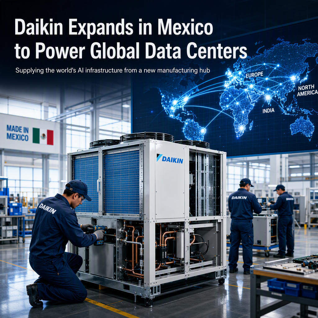 Daikin Industries Expands Mexican Operations to Meet Global Data Center Cooling Demand