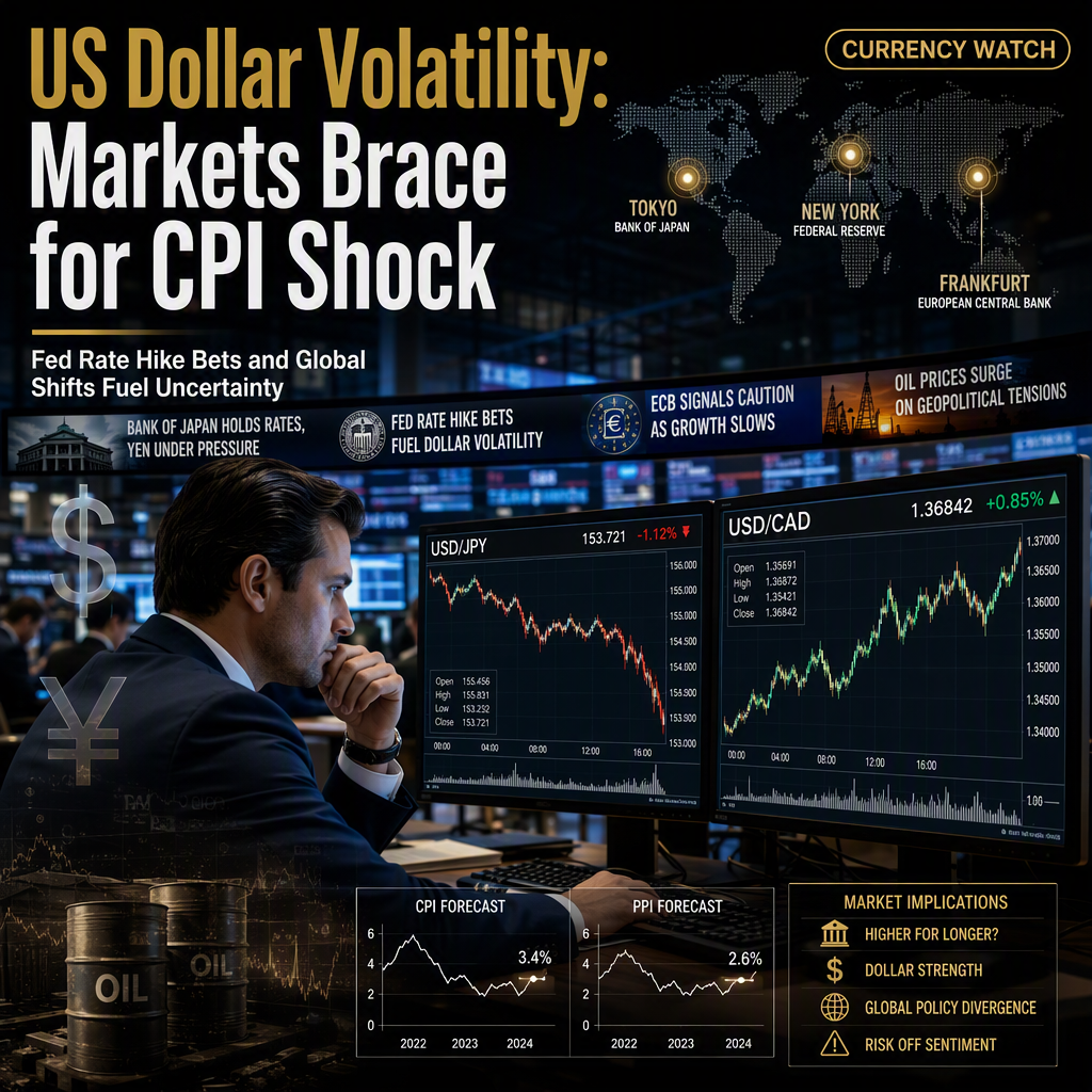 US Dollar Volatility Looms as Markets Await Pivotal CPI and PPI Data Amid Global Central Bank Shifts