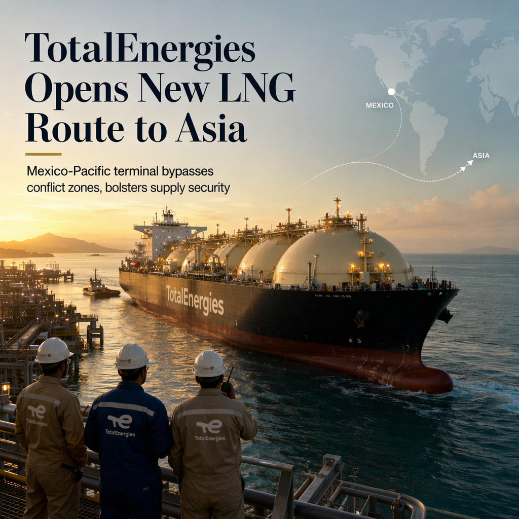 TotalEnergies Launches First LNG Shipment from Mexico to Asia, Enhancing Supply Security
