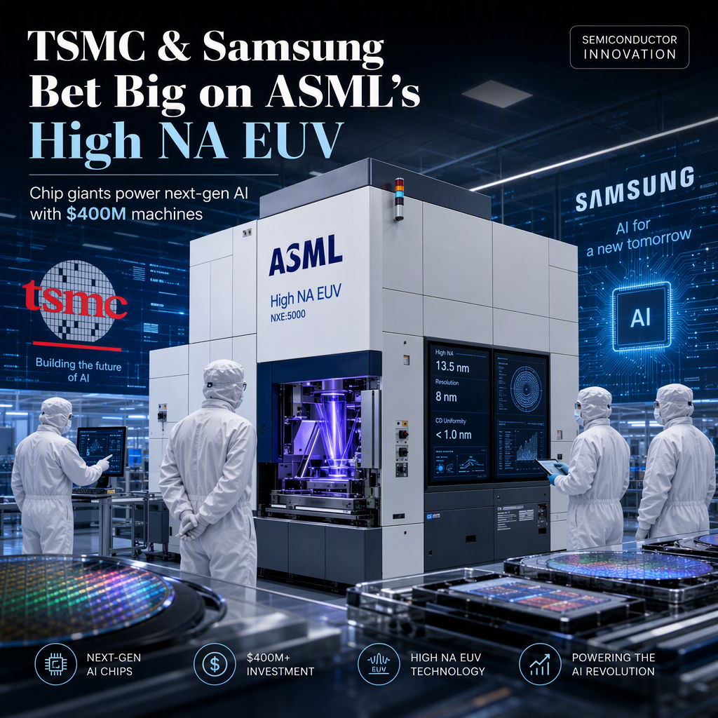TSMC and Samsung Commit to ASML’s High NA EUV Machines Amid Surging AI Chip Demand