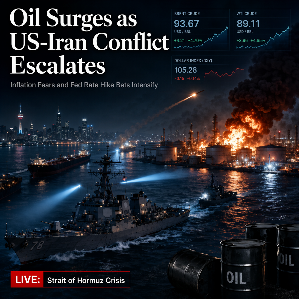 Escalating US-Iran Tensions Drive Oil Prices Higher, Fueling Inflation Fears and Hawkish Fed Bets