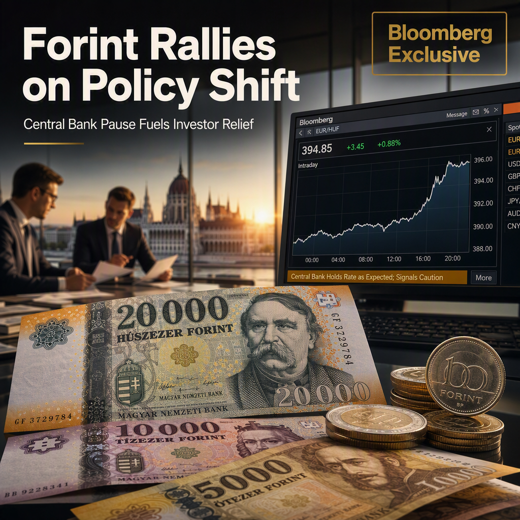 Hungarian Forint Surges on Reports of Central Bank Rate Cut Pause and Potential Lower Inflation Target