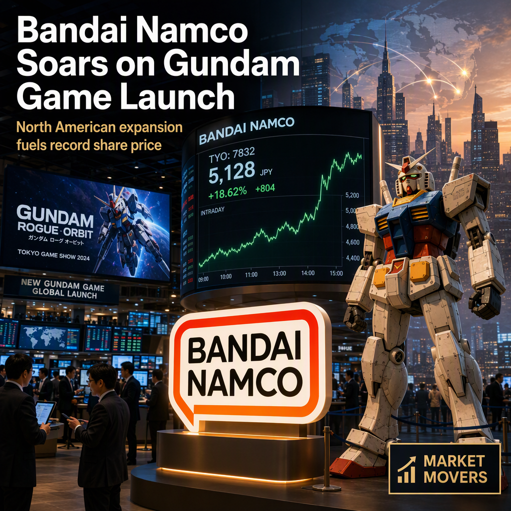 Bandai Namco Shares Hit Record Highs Amid North American Expansion and Gundam Game Launch