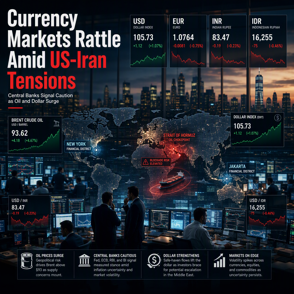 Global Currencies React to US-Iran Tensions and Central Bank Policy Signals