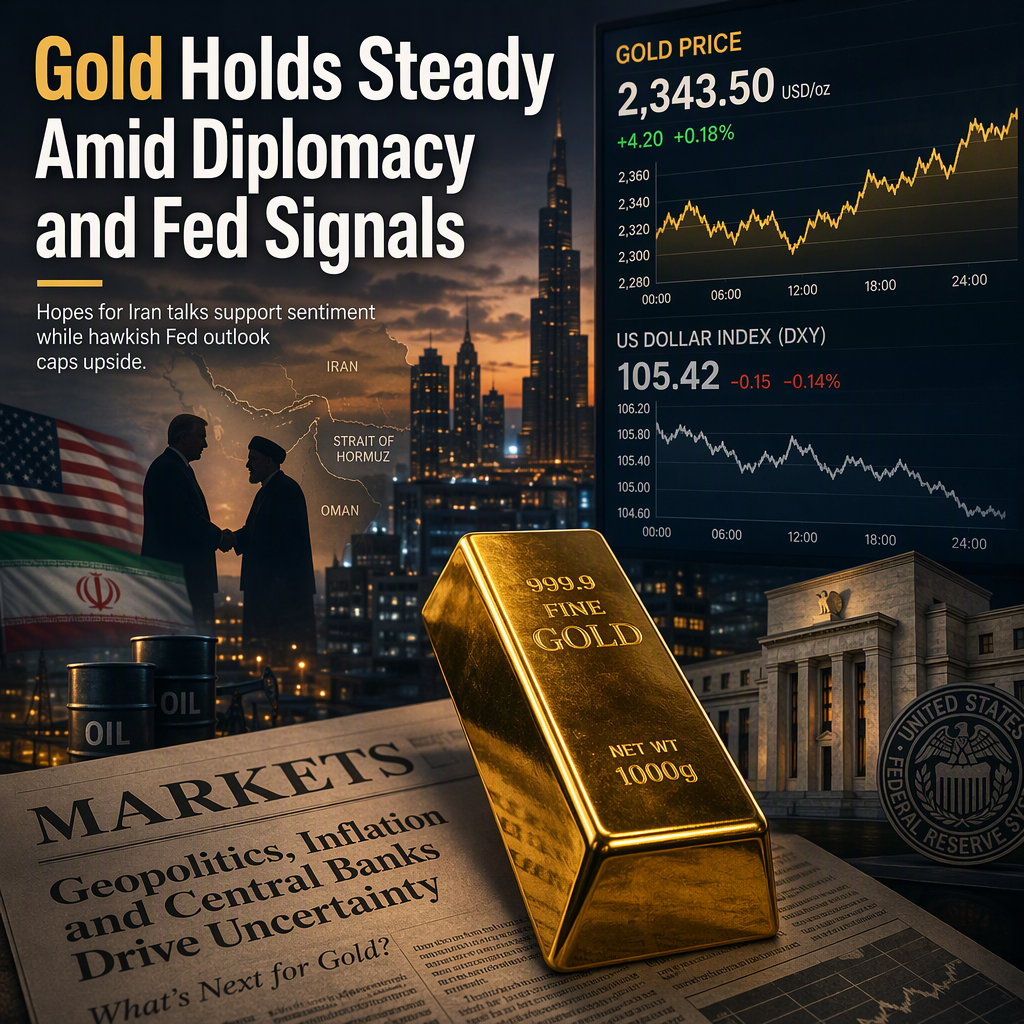 Gold Prices Stabilize Amid Iran Diplomacy Hopes and Hawkish Fed Outlook