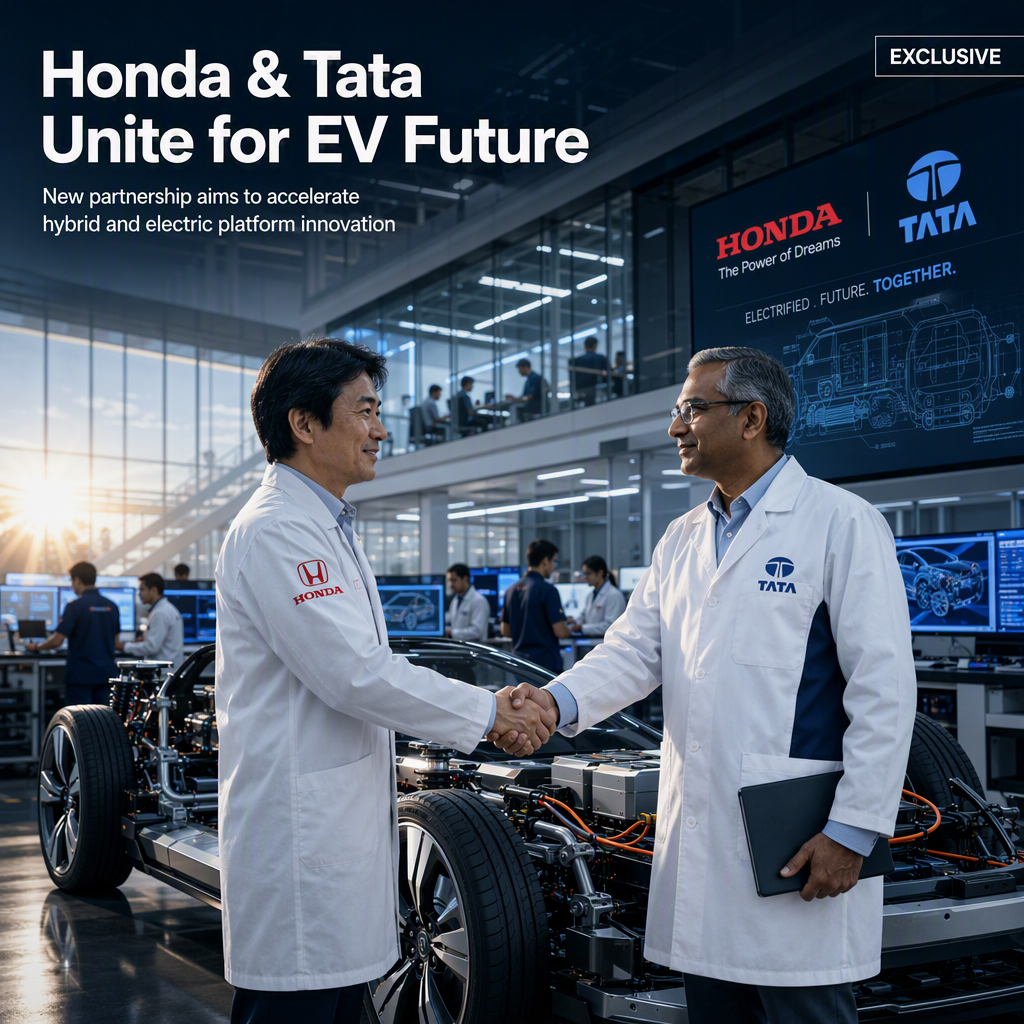 Honda Teams Up with Tata Group to Co-Develop Electrified Vehicle Platforms