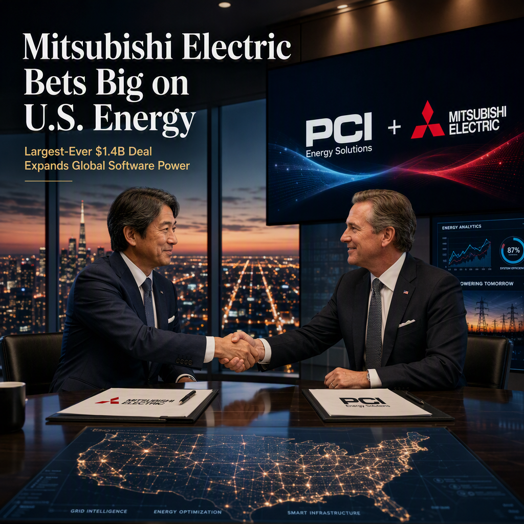 Mitsubishi Electric Makes Largest-Ever Acquisition with $1.4 Billion Purchase of PCI Energy Solutions