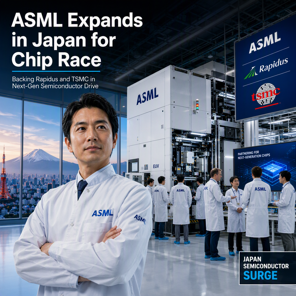 ASML to Boost Japan Workforce to Support Rapidus, TSMC in Advanced Chip Push