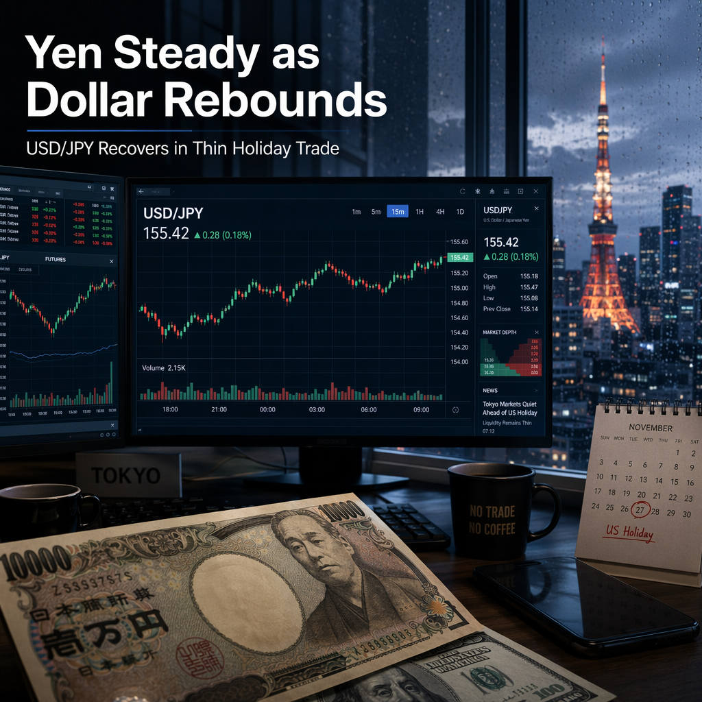 Japanese Yen Holds Steady as USD/JPY Recovers Amid Thin Holiday Trading