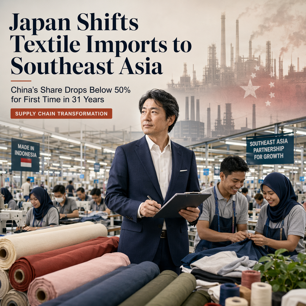 Japan's Clothing Imports from China Fall to 31-Year Low as Firms Shift to Southeast Asia