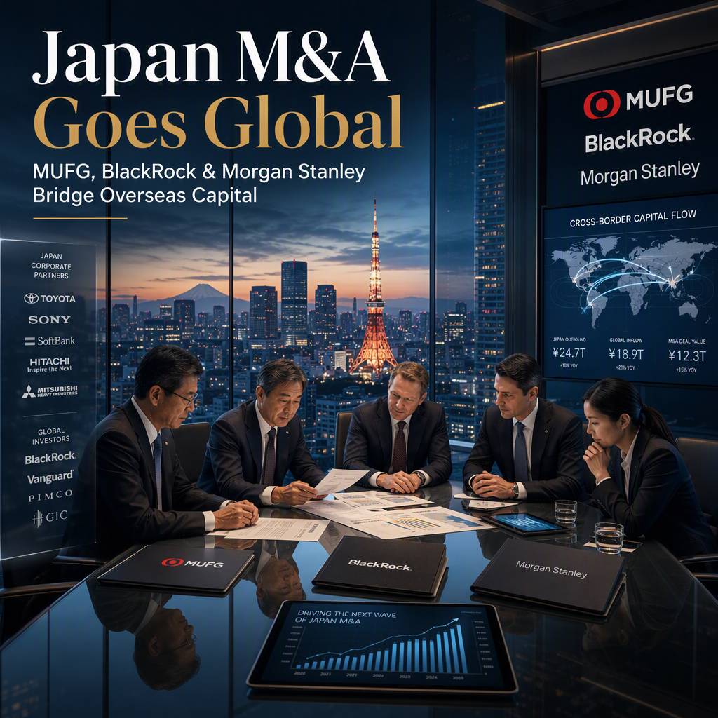 MUFG Partners with BlackRock and Morgan Stanley to Attract Overseas Capital for Japanese M&A