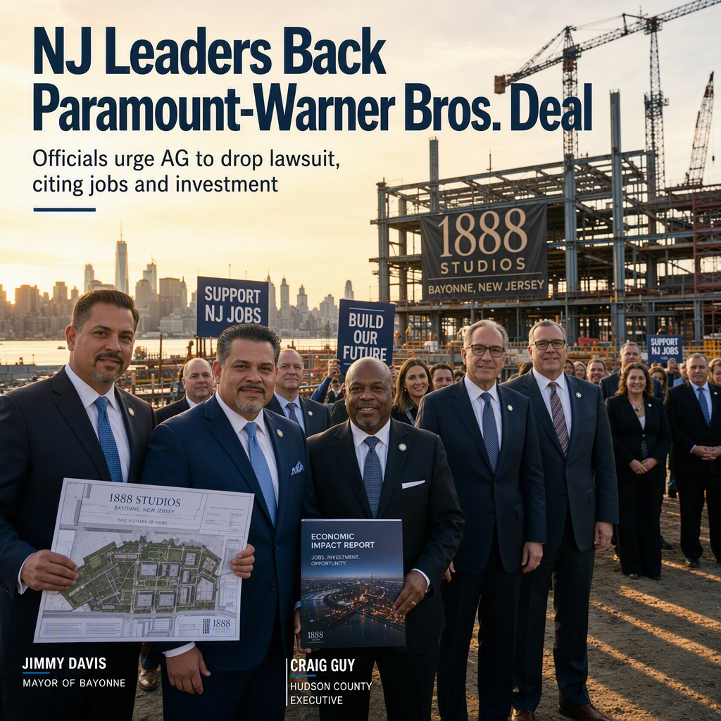 New Jersey Democrats Urge AG to Withdraw from Lawsuit Opposing Paramount-Warner Bros. Merger