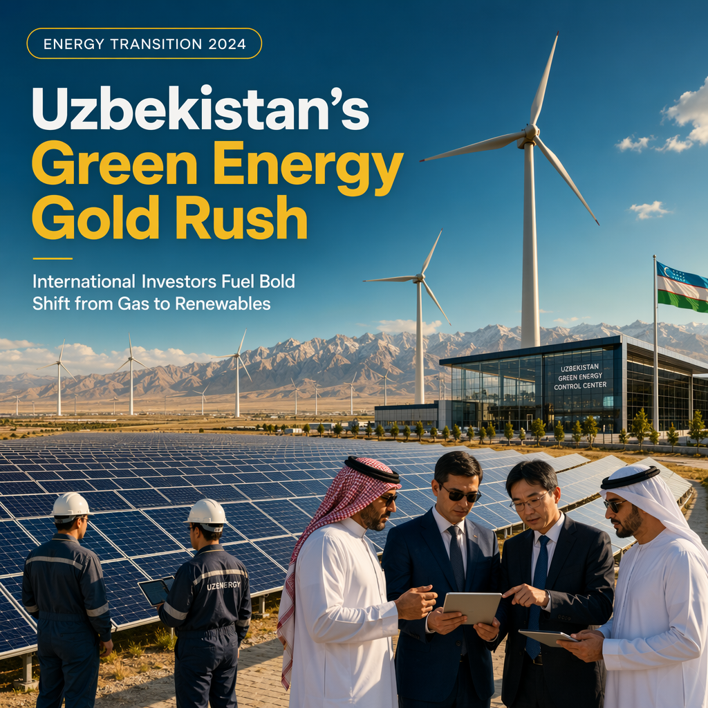 Uzbekistan Attracts Surge of Green Energy Investment Amid Shift from Gas