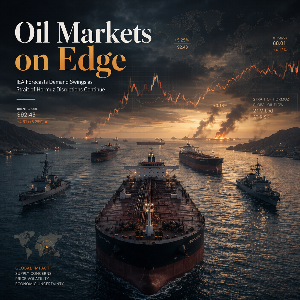 IEA Forecasts Oil Demand Fluctuations Amid US-Iran Tensions and Strait of Hormuz Disruptions
