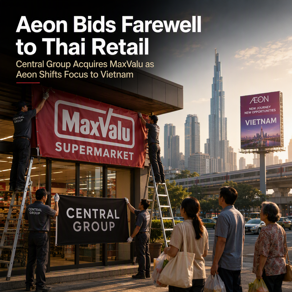 Aeon Exits Thai Supermarket Market, Sells MaxValu Operations to Central Group