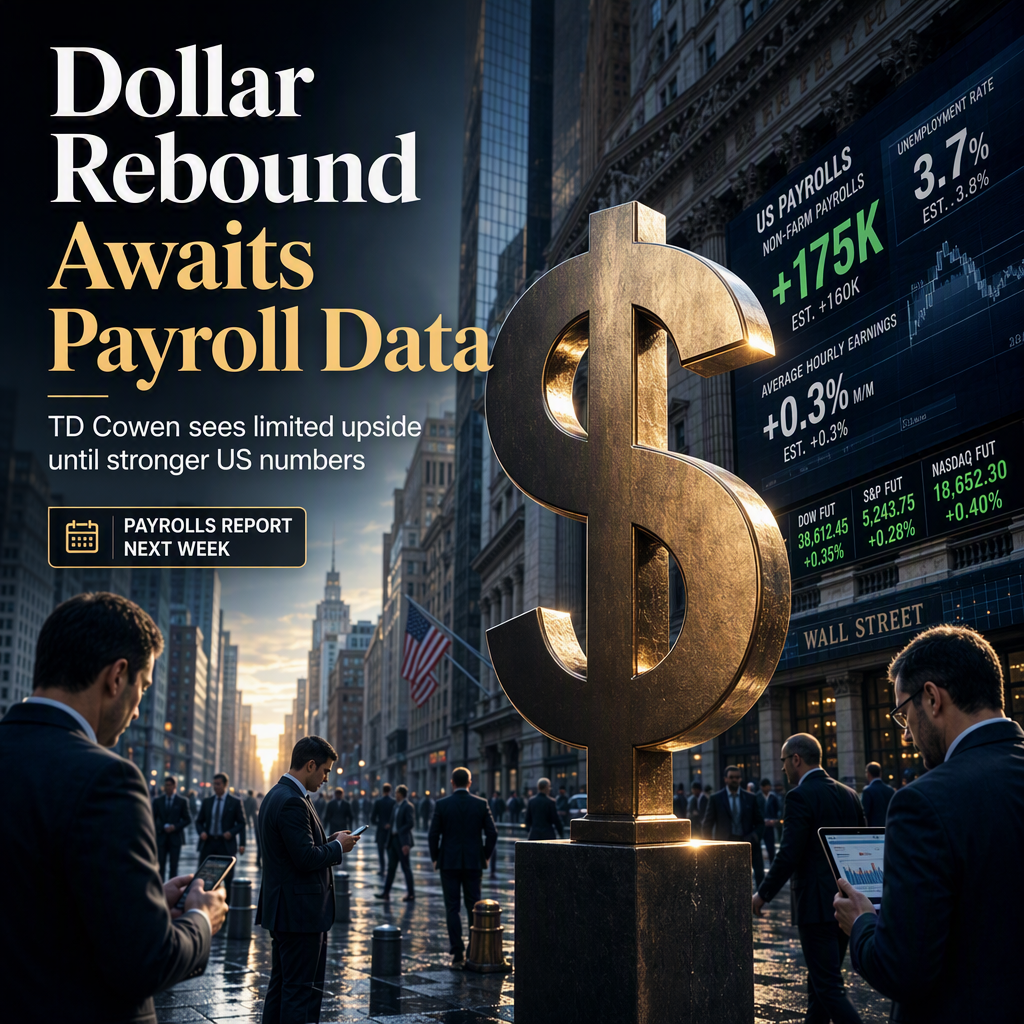 TD Cowen: US Dollar Rebound Hinges on Stronger Payrolls Data