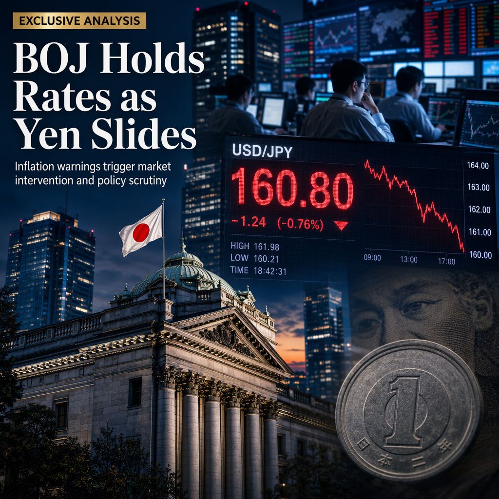 Bank of Japan Holds Rates at 1%, Warns of Rising Inflation as Yen Weakens