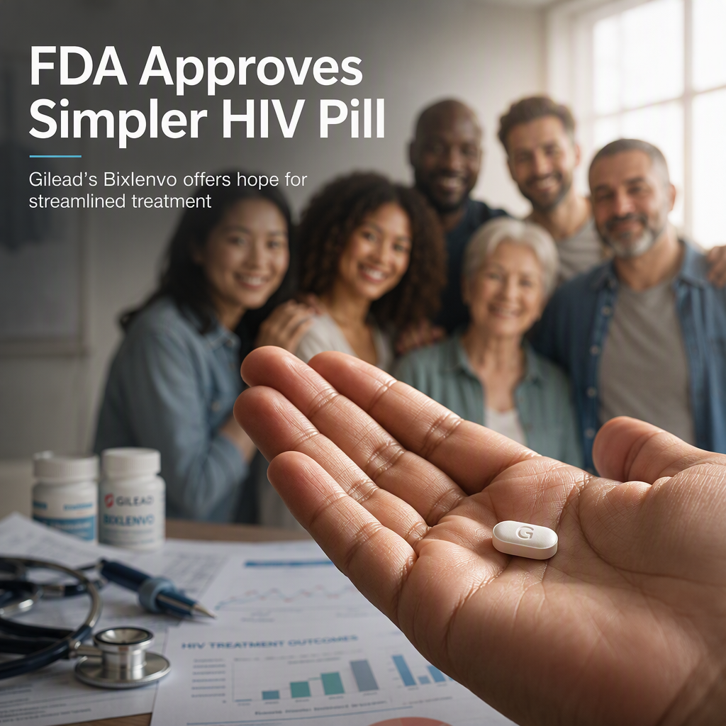 FDA Approves Gilead's Once-Daily HIV Pill Bixlenvo, Aiming to Simplify Treatment