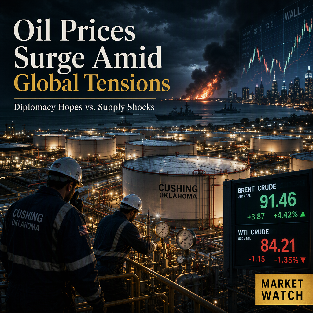 Oil Prices Volatile Amid US-Iran Tensions, Supply Shifts, and Hopes for Diplomacy
