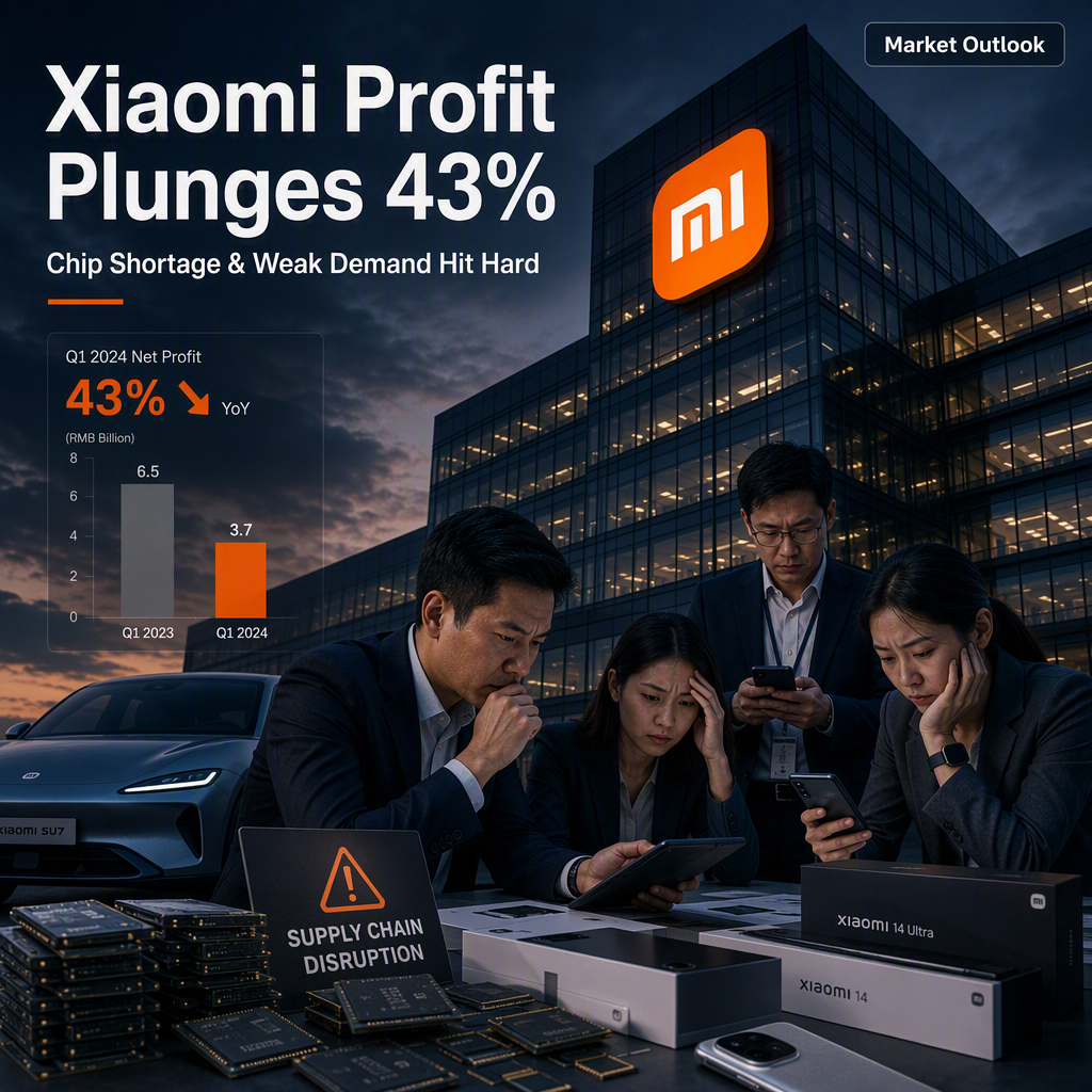 Xiaomi's Net Profit Plunges 43% Amid Memory Chip Shortage and Weak Smartphone Demand