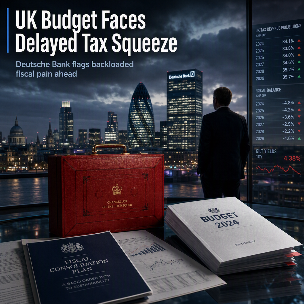Deutsche Bank Warns of Backloaded, Tax-Driven UK Fiscal Consolidation Ahead of Budget