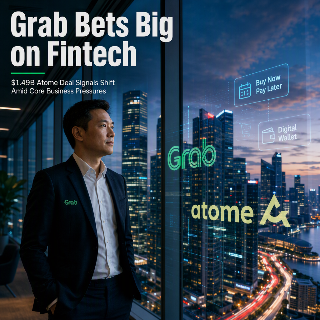 Grab Makes $1.49 Billion Atome Acquisition to Accelerate Fintech Expansion Amid Core Business Pressures