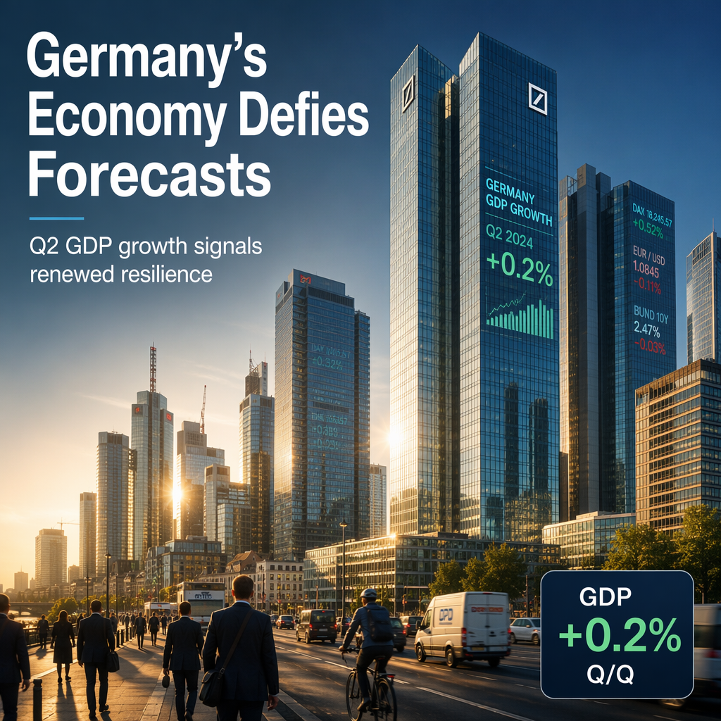 German Q2 GDP Growth Surpasses Expectations, Signals Economic Resilience