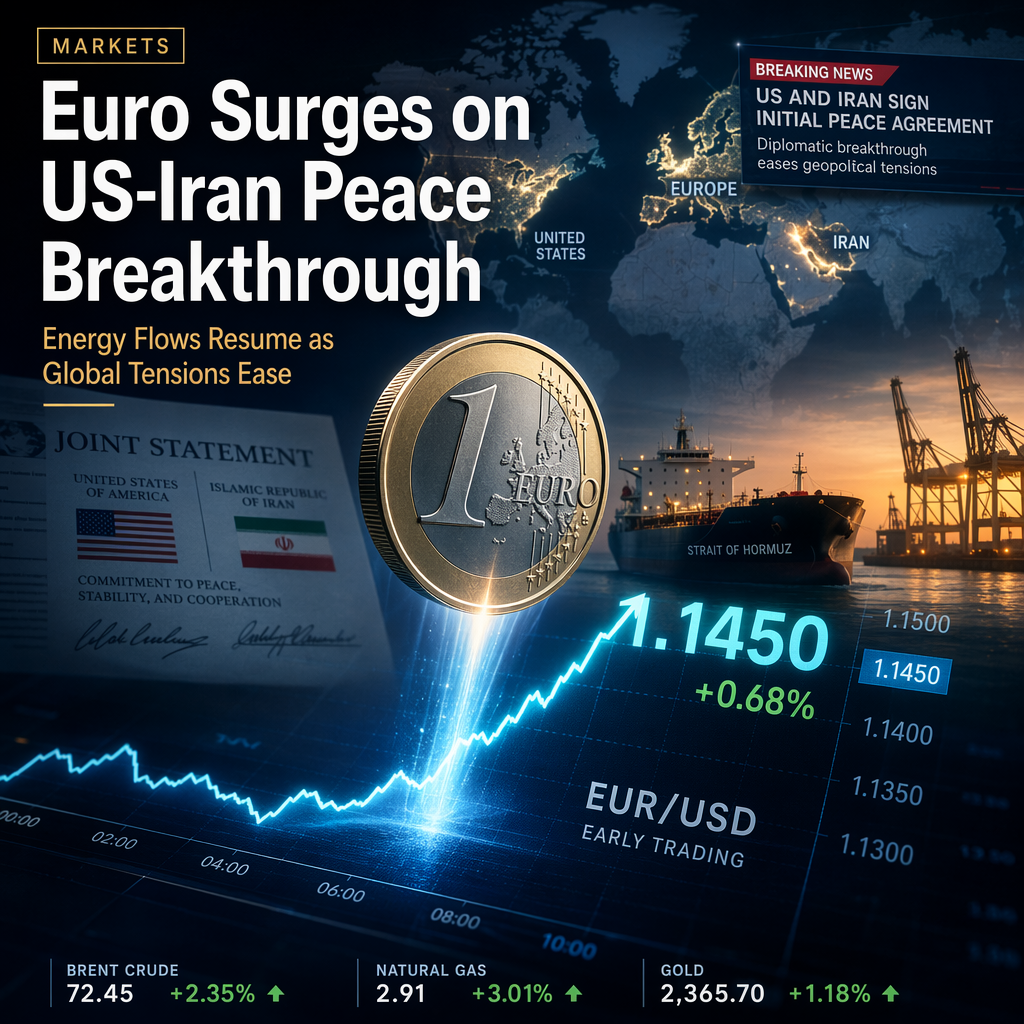 Euro Rises Above 1.1450 as US and Iran Sign Initial Peace Agreement