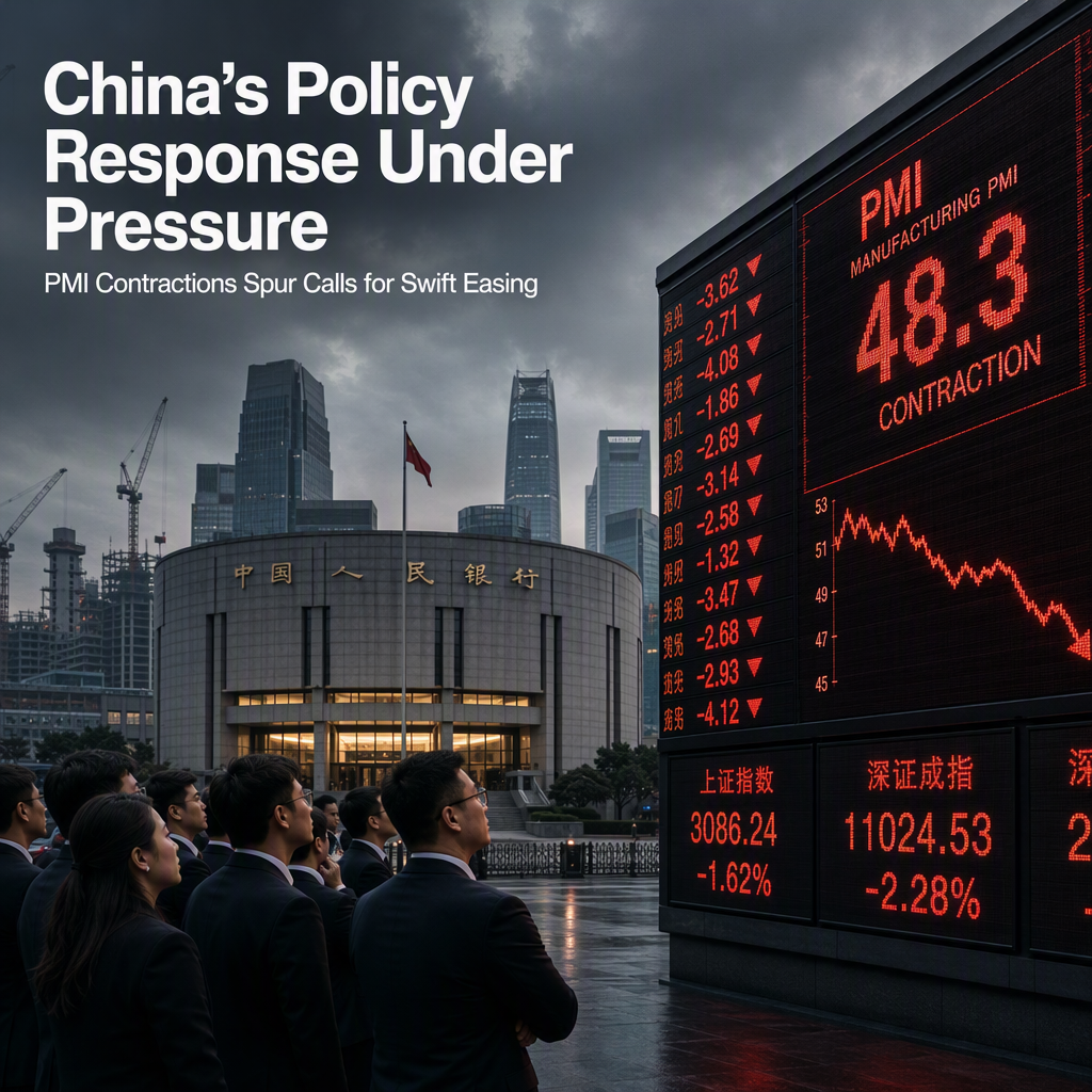 China Faces Intensified Pressure for Policy Easing Amid Consecutive PMI Contractions