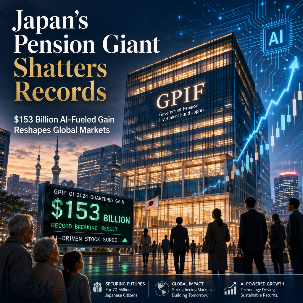 Japan’s GPIF Achieves Record $153 Billion Quarterly Gain on AI-Driven Stock Surge
