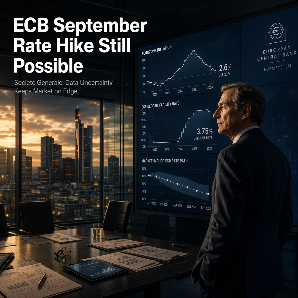 Societe Generale: ECB September Rate Hike Remains Possible Amid Data Uncertainty