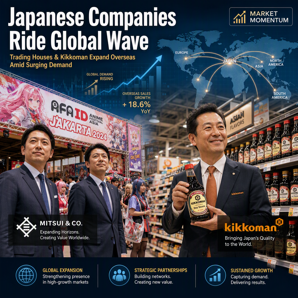Japanese Trading Houses and Kikkoman Accelerate Global Expansion Amid Rising Overseas Demand