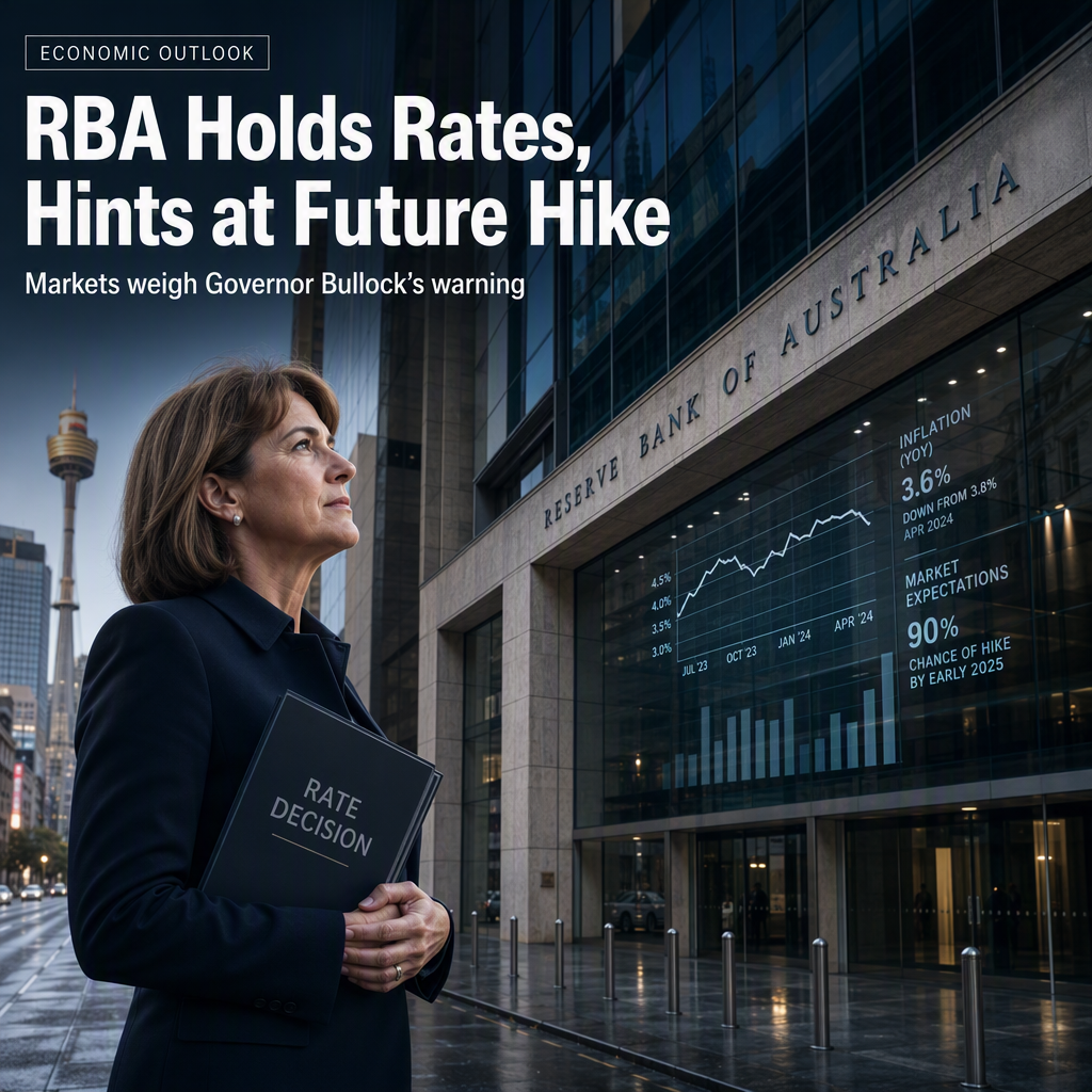 RBA Leaves Rates Unchanged but Signals Further Hike Remains Possible