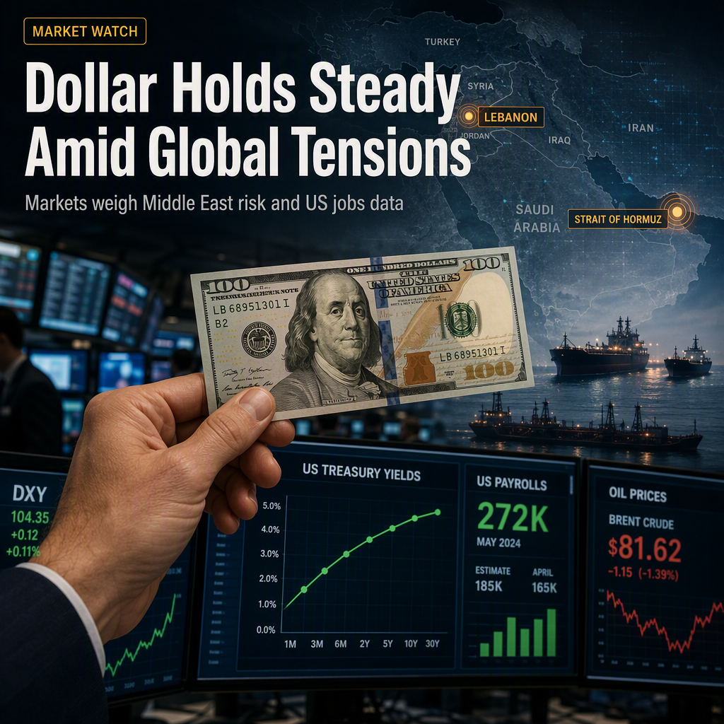 US Dollar and Treasury Yields Steady Amid Middle East Tensions and Mixed US Economic Data