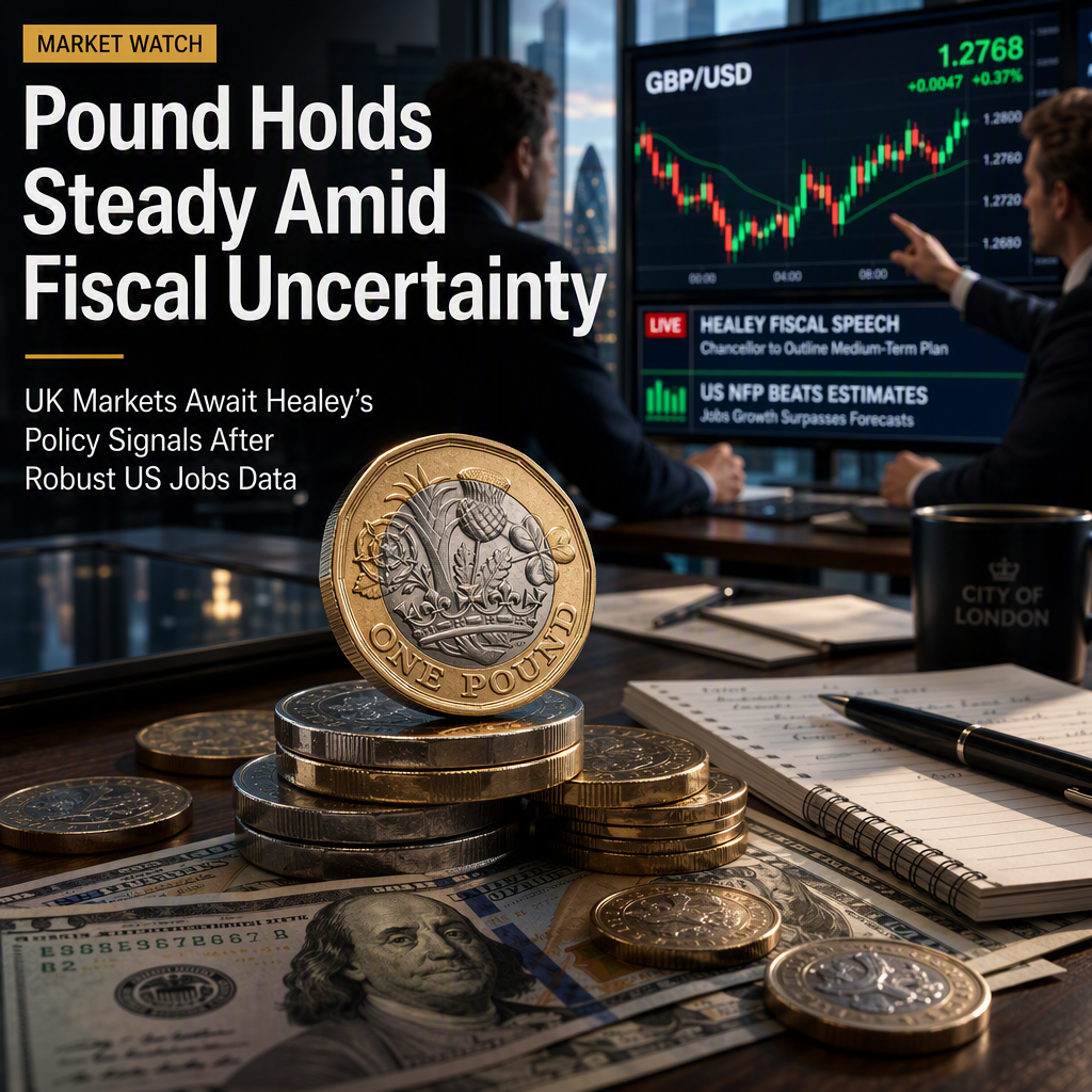 British Pound Edges Higher as Markets Eye UK Chancellor Healey’s Fiscal Speech and Strong US Jobs Data