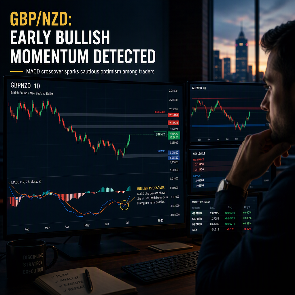 GBP/NZD Shows Early Signs of Bullish Momentum as MACD Crossover Emerges