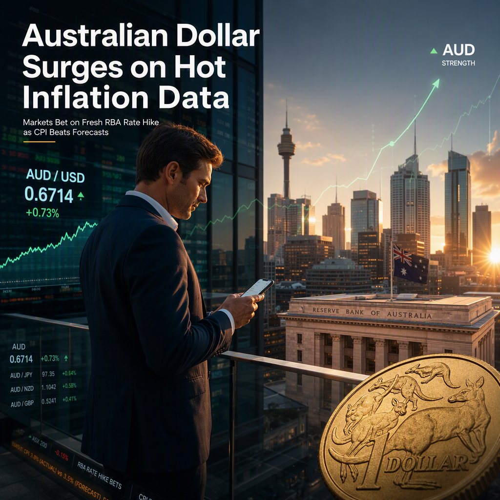 Australian Dollar Strengthens as Hotter-Than-Expected Inflation Fuels RBA Rate Hike Bets